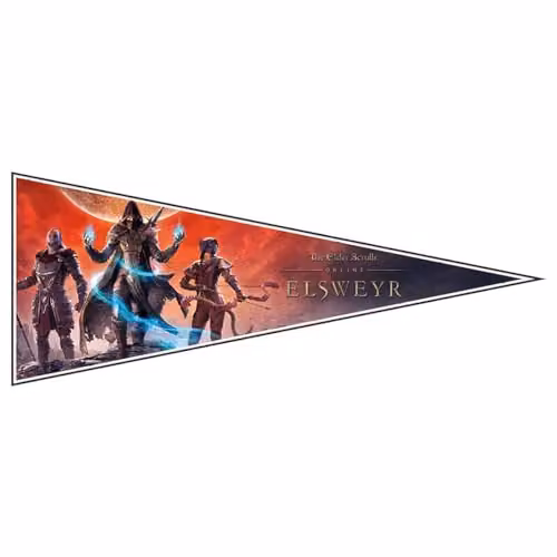 FaNaTtik Elder Scrolls Online Elsweyr Hanging Pennant, Multicolour, W: 76.2 cm x H: 76.2 cm