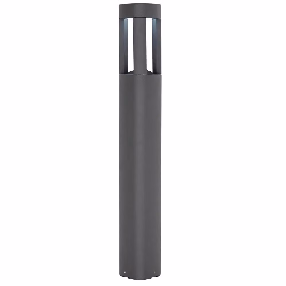 Loops 4 Pack Modern LED Outdoor Post Bollard Lights in Grey Aluminium with IP54 Rating – 2
