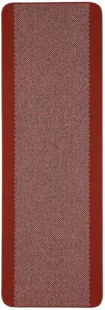 THE RUGS Washable Bordered Design Designer Rug in Red, W/D/H: 90 x 57 x 1 cm
