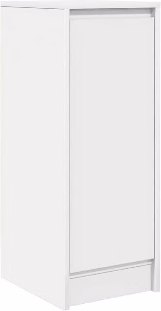 Berkfield Home White Minimalist Sideboard in MDF, W/D/H: 34 x 29.5 x 76 cm