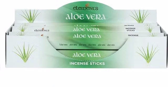 Elements Aloe Vera Incense Sticks, 6 Packets, Green