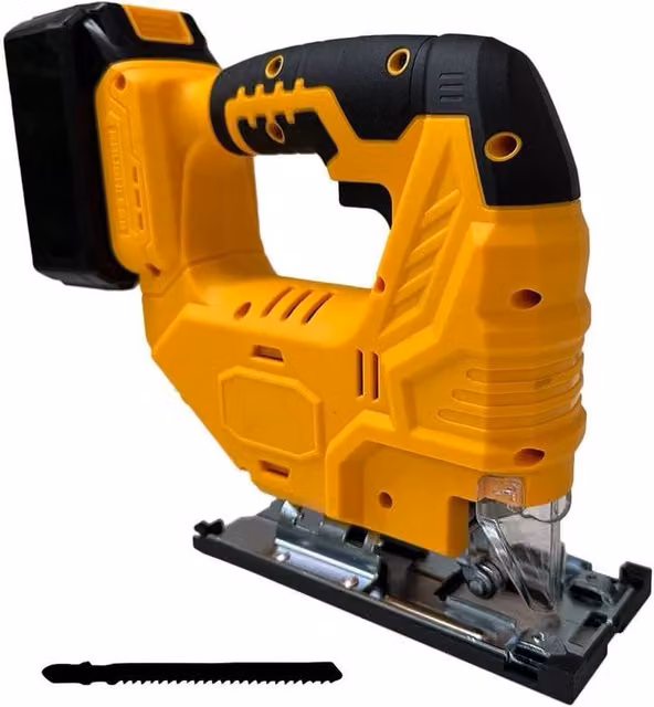NESTLUNE Cordless Jig Saw with Blade for 18V 20V Batteries, Yellow