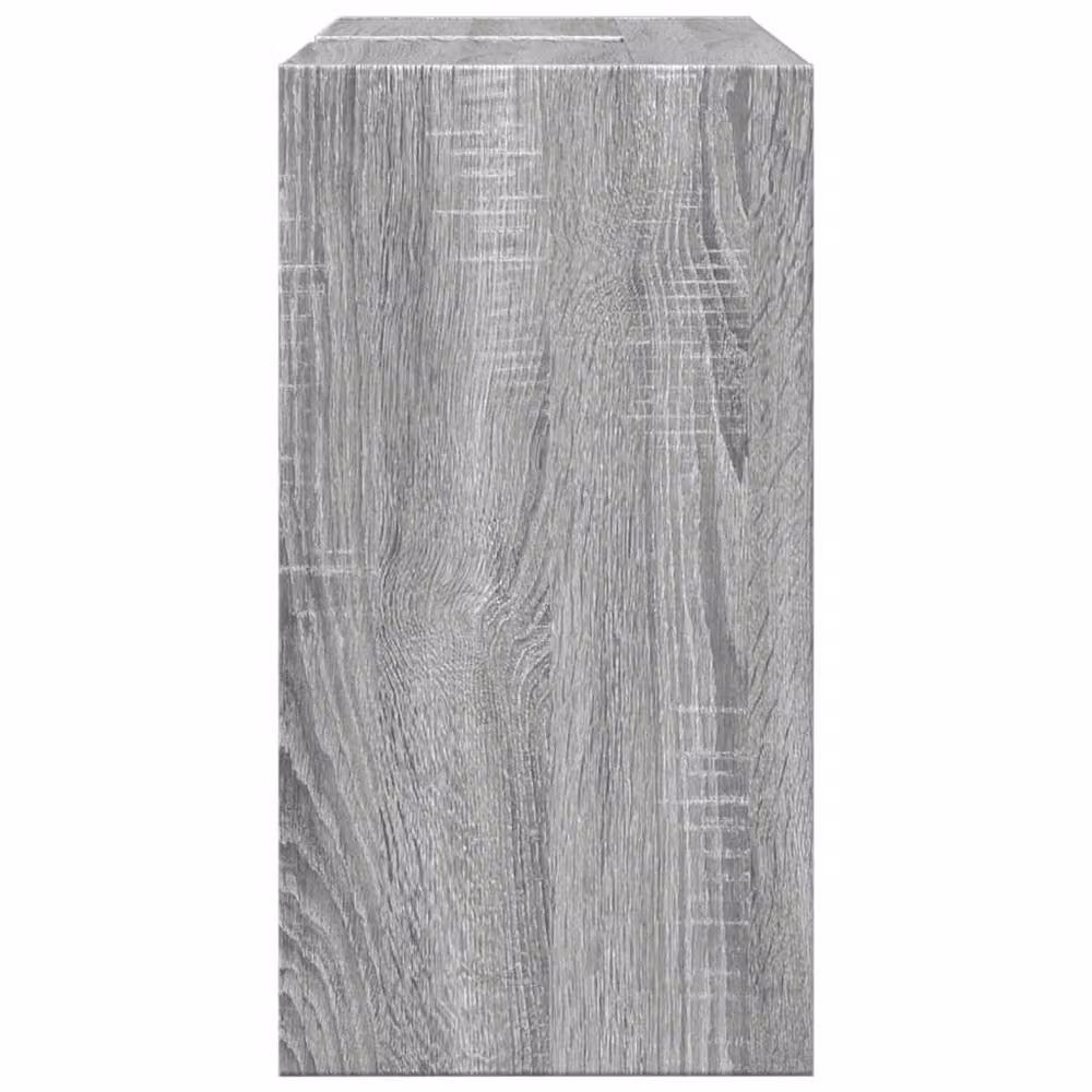 Berkfield Home Grey Sonoma Sink Cabinet with Hinged Doors and Open Shelf, W/D/H: 63 x 29 x 55 cm – 3