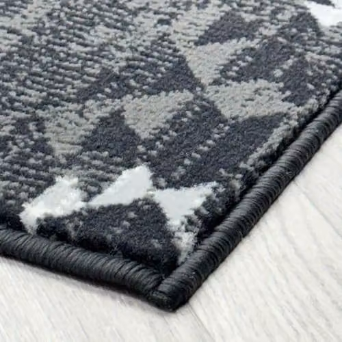 runrug Andes Grey Hallway Runner Rug, Stain-Resistant and Antistatic, W/D/H: 60 x 240 x 0.9 cm – 5