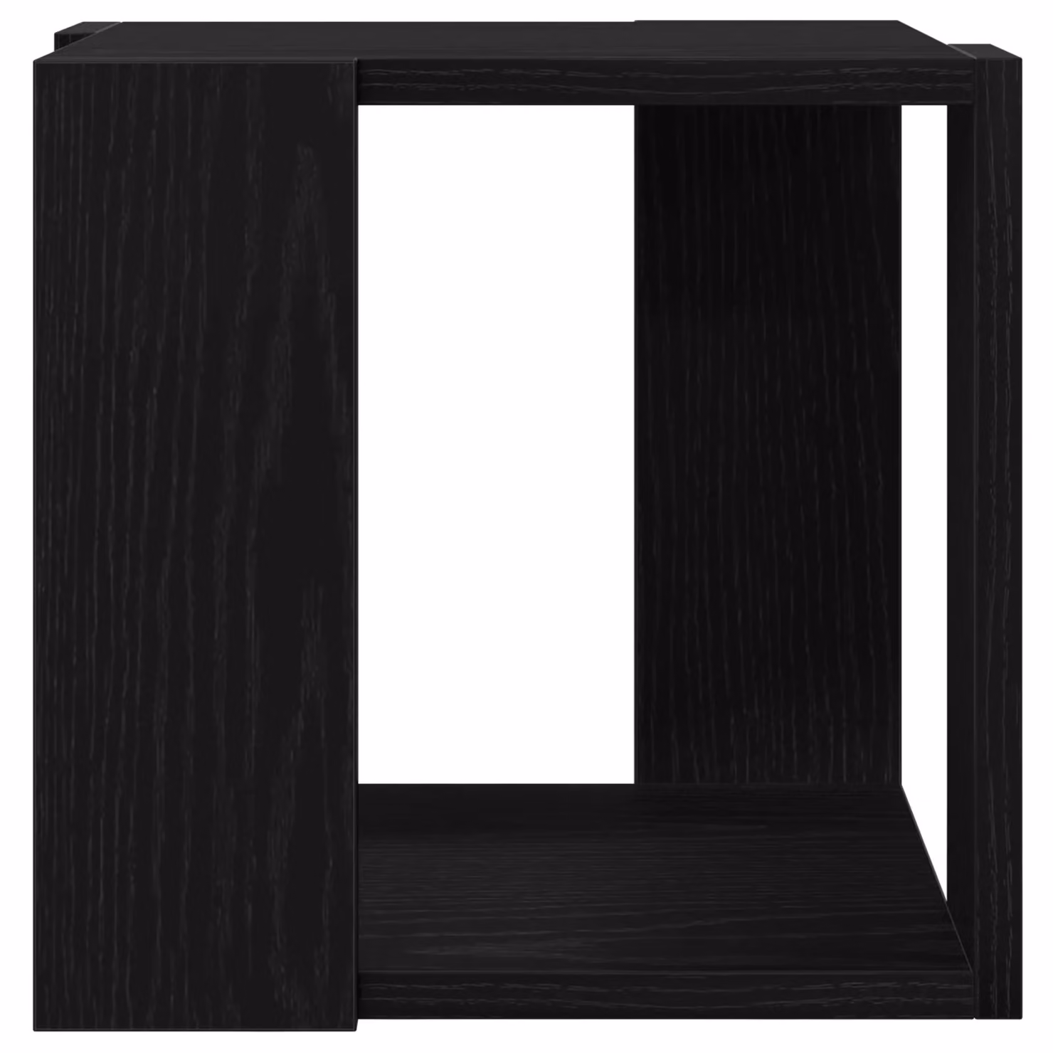 Berkfield Home Modern Square Coffee Table in Black Oak MDF, W/D/H: 32 x 32 x 30 cm – 3