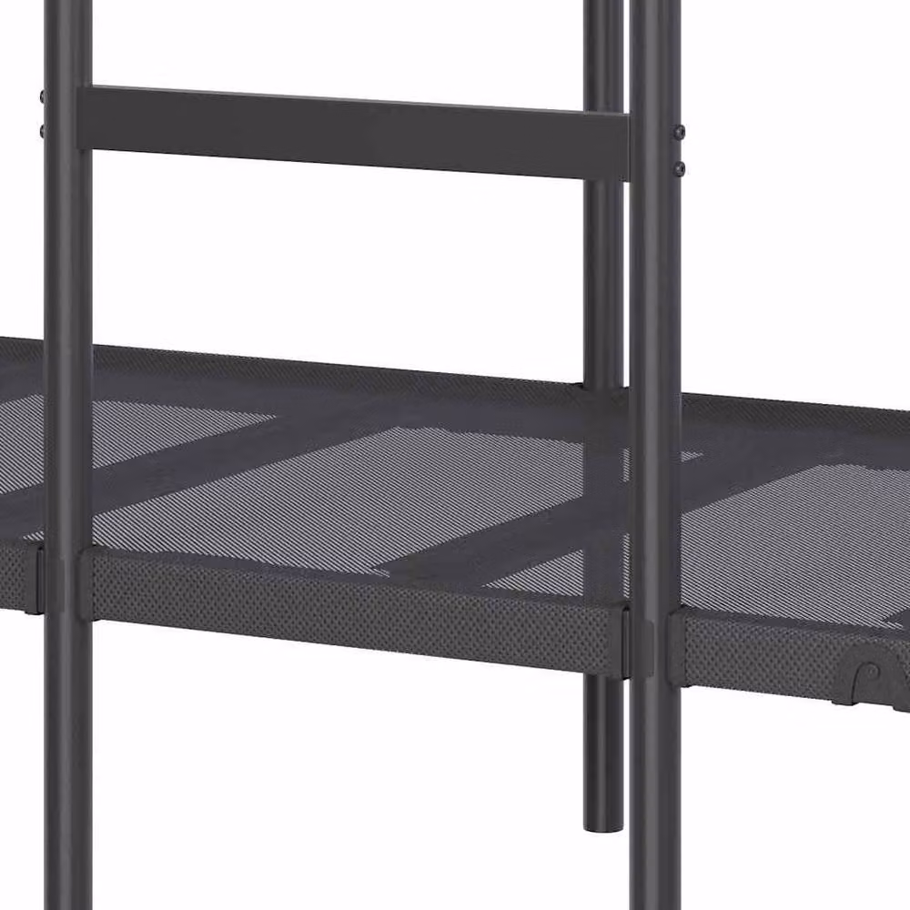 Berkfield Home Single Metal Bunk Bed in Black, W/D/H: 90 x 190 cm – 4