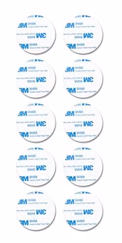 St Helens Double-Sided Round Adhesive Mounting Pads, Grey, Pack of 10