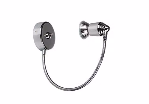 Netlighting Bomba Adjustable LED Wall Reading Light in Chrome, Silver or Bronze