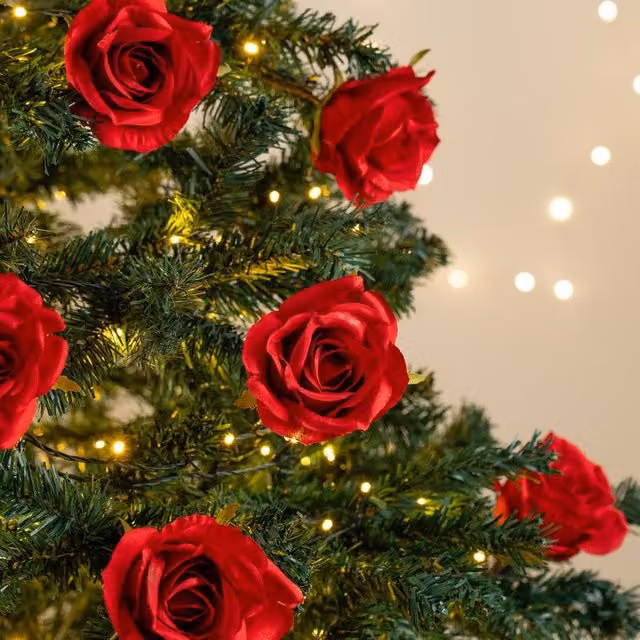 Scottish Everlastings Ltd Red Rose Clip 6-Piece Set