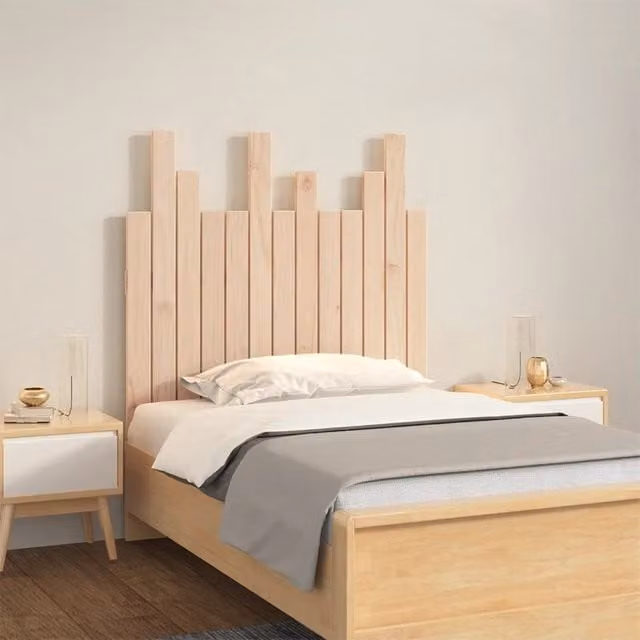Berkfield Home Wall Mounted Rustic Solid Pine Wood Headboard, Brown, W: 82.5 cm, D: 3 cm, H: 80 cm – 1