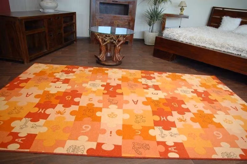 RugsX Puzzle Rug in Orange, W: 100 cm, L: 500 cm – 2