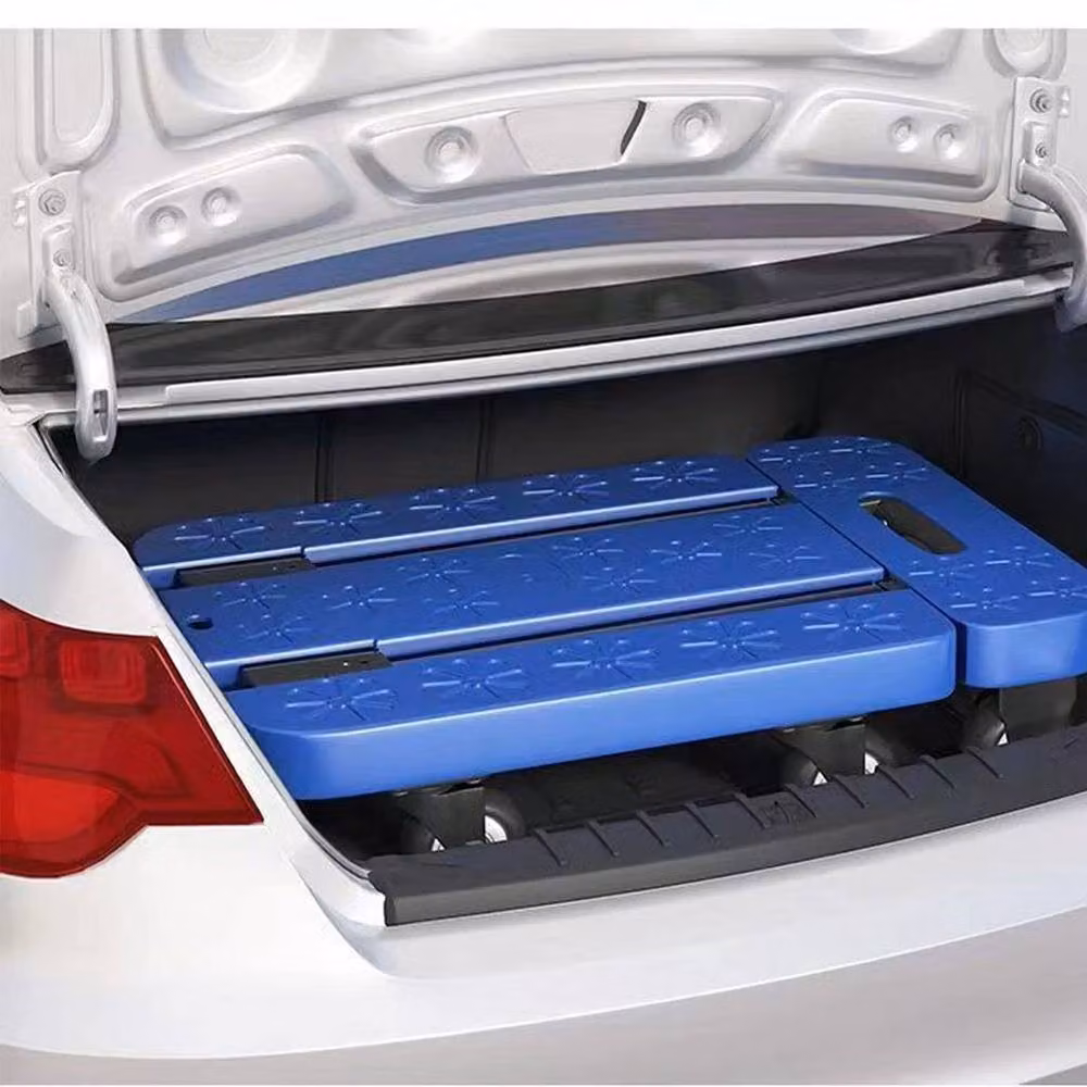 KORVIXA Blue Steel Folding Hand Truck Luggage Dolly Trolley – 4