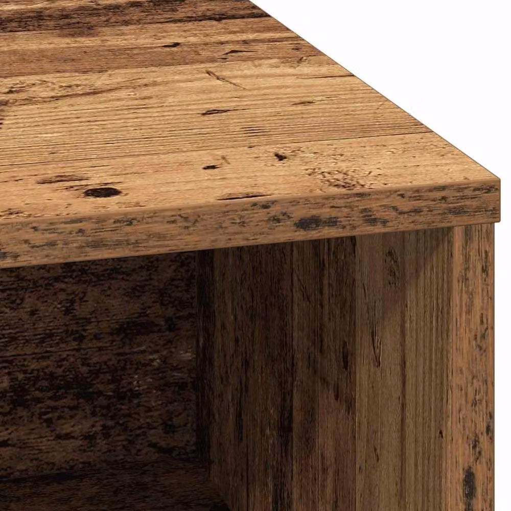 Berkfield Home Rustic Brown Engineered Wood Sideboard with Integrated LED Lighting, W/D/H: 75 x 34.5 x 71 cm – 8