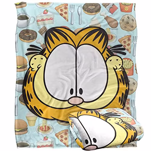 LOGOVISION White Fluffy Fleece Throw Blanket, W/D/H: 152 x 127 cm