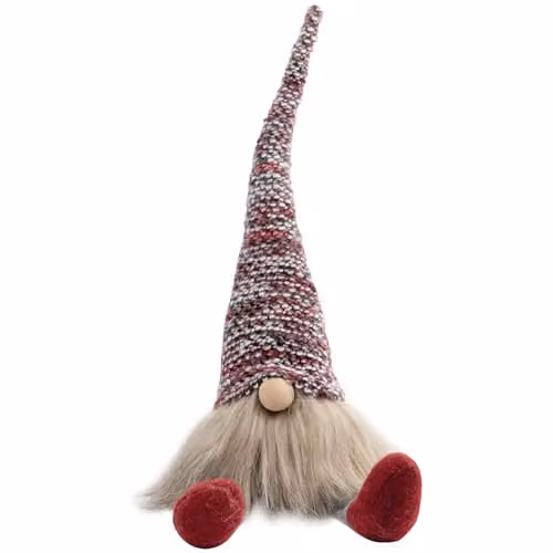 mysmartbuy Set of 5 Multicolour Scandinavian Christmas Gonk Gnome Figurines, H43 x W: 9 cm – 6