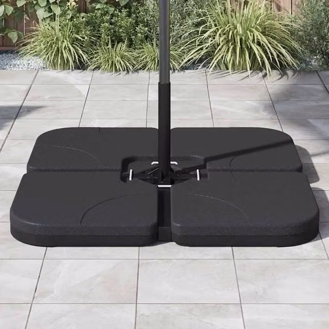 Berkfield Home Portable Parasol Base, Black, 60 L Sand or Water Filled – 1