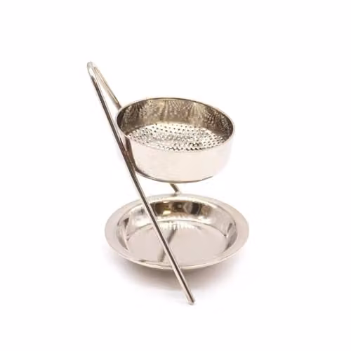 KDMD Plated Brass Resin Incense Warmer in Gold or Silver
