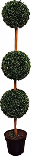Bestfor Artificial Round Topiary Ball Tree, Green, Height: 120 cm – 1