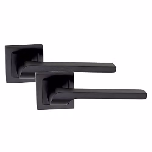 Golden Grace Sigma Door Handle Latch Set in Matt Black, 4 Sets – 3