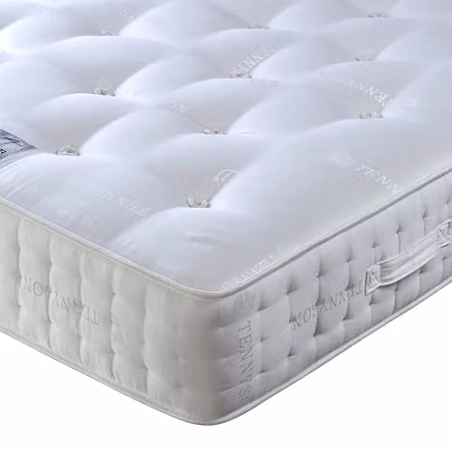 Bedmaster Tennyson 4000 Natural Orthopaedic Twin Pocket Sprung Mattress, White, W/D/H: 140 x 200 x 30 cm