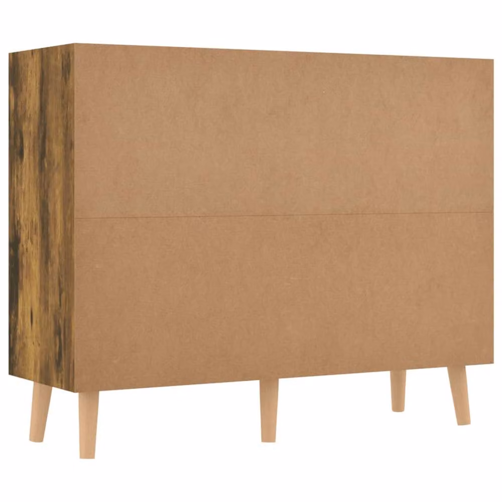 Berkfield Home Smoked Oak Sideboard in Brown, W/D/H: 90 x 30 x 72 cm – 4