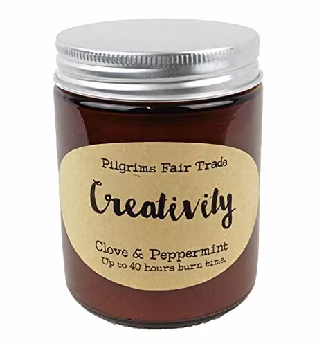 KDMD Unlabelled Aromatherapy Candle in White for Creativity