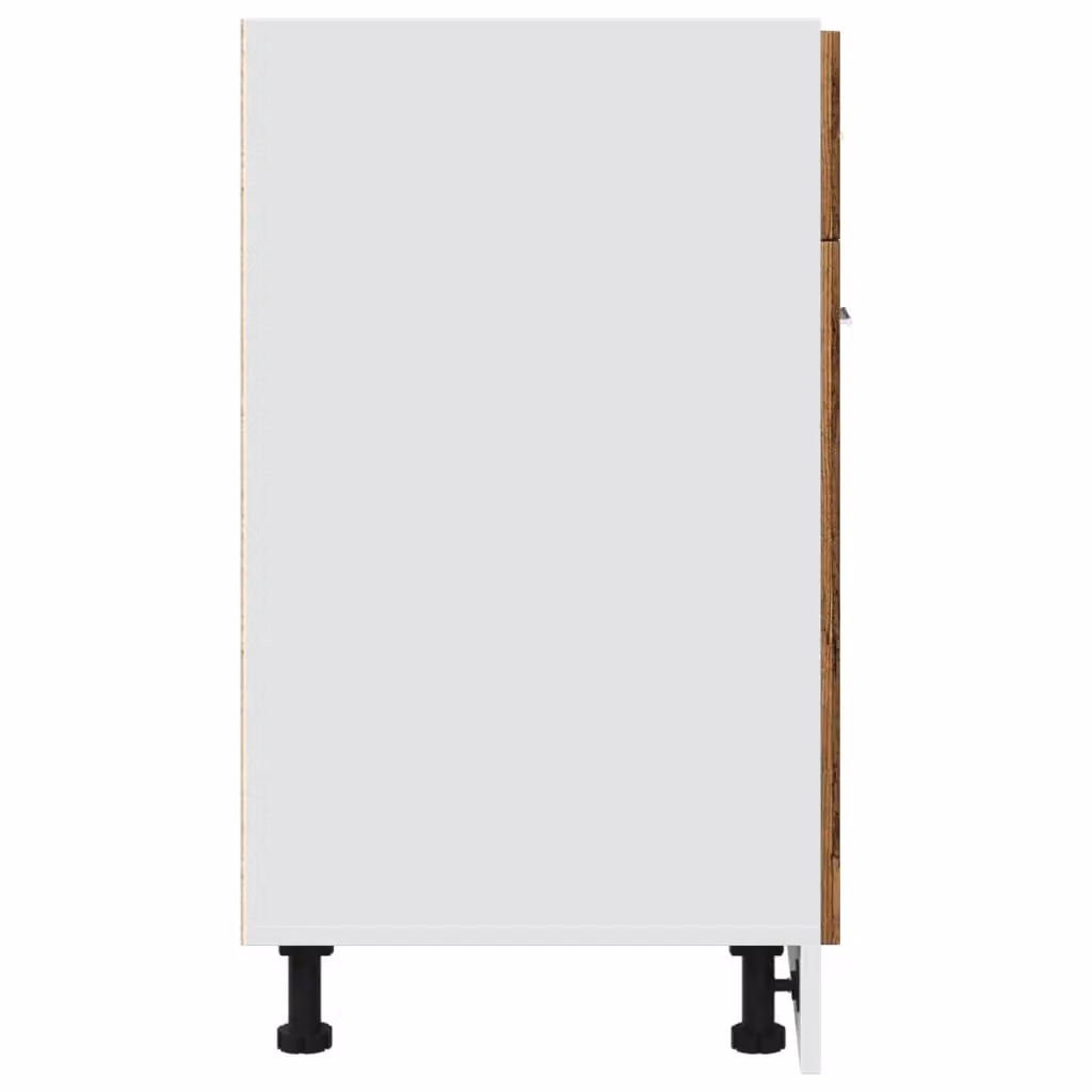 Berkfield Home Lyon Drawer Bottom Cabinet in Brown Old Wood, W/D/H: 60 x 46 x 81.5 cm – 3
