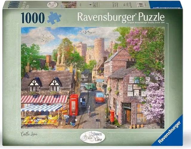 Ravensburger Castle Lane 1000 Piece Landscape Jigsaw Puzzle in Multicolour and Red