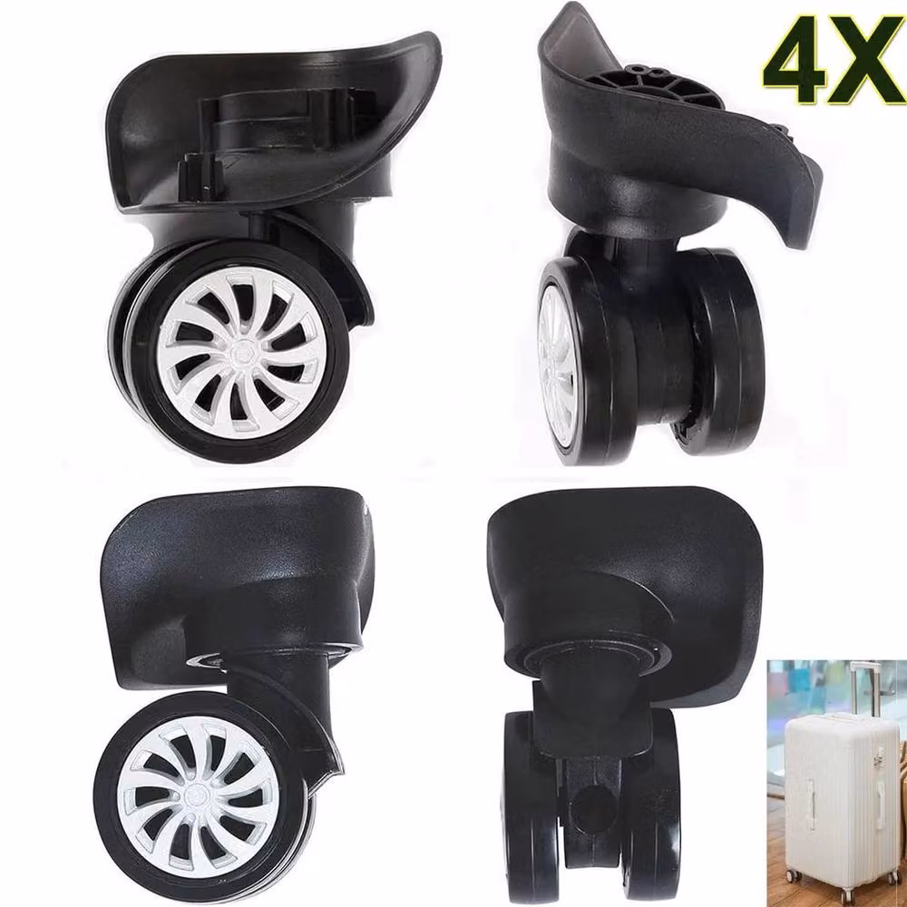 SPETLEK Replacement Luggage Suitcase Wheels, 4 Pack, Black, Width: 52 cm – 2