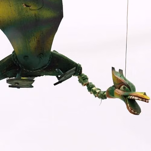 KDMD Green Coconut Dragon Hanging Mobile, 37 cm – 3