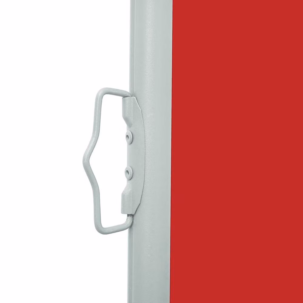 Berkfield Home Red Retractable Side Awning with Folding Arms, W: 500 cm, H: 160 cm – 4