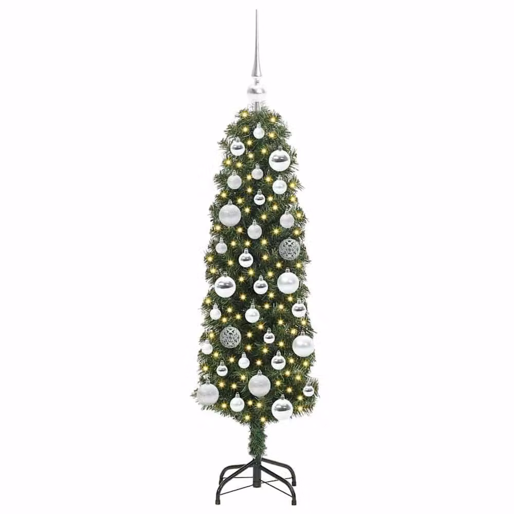 Berkfield Home Artificial Christmas Tree with 150 LEDs and Stand, Green, Height: 120 cm – 3
