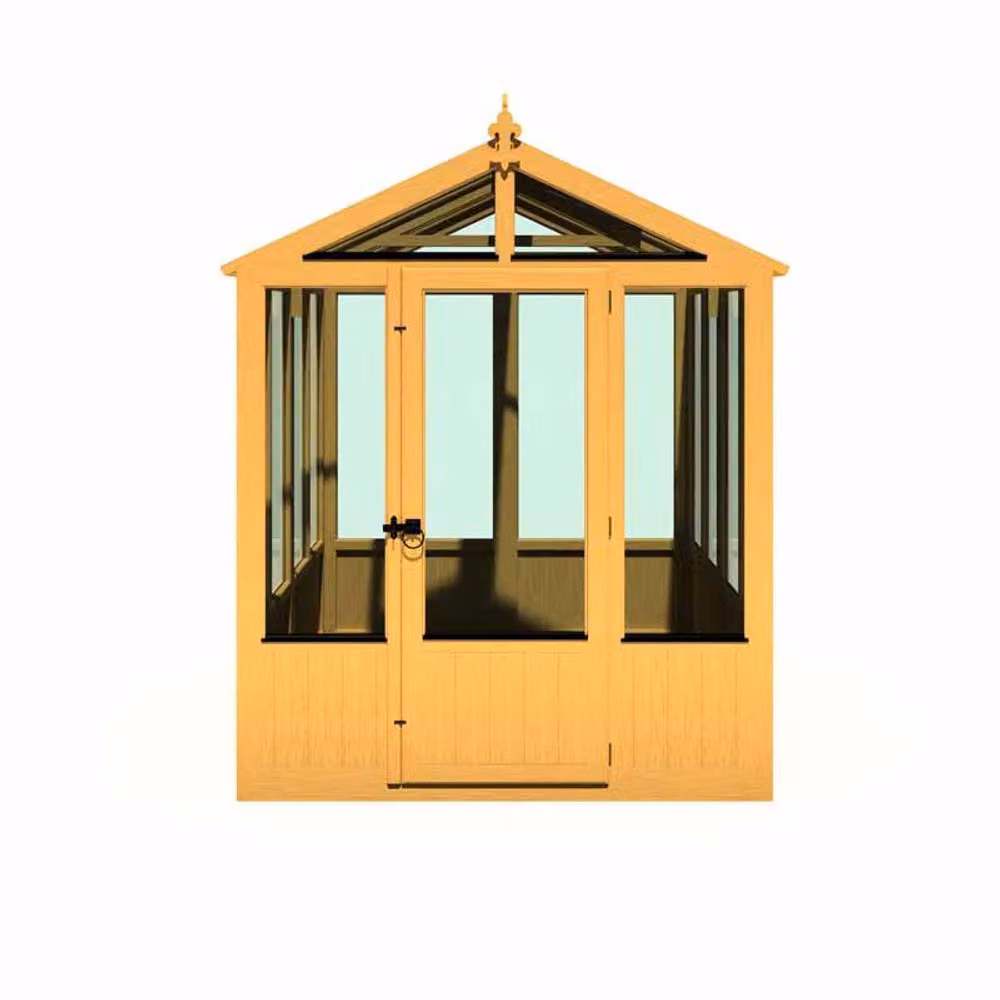 Shires Holkham Timber Greenhouse in Brown, W: 179 cm, D: 238 cm, H: 237.3 cm – 2