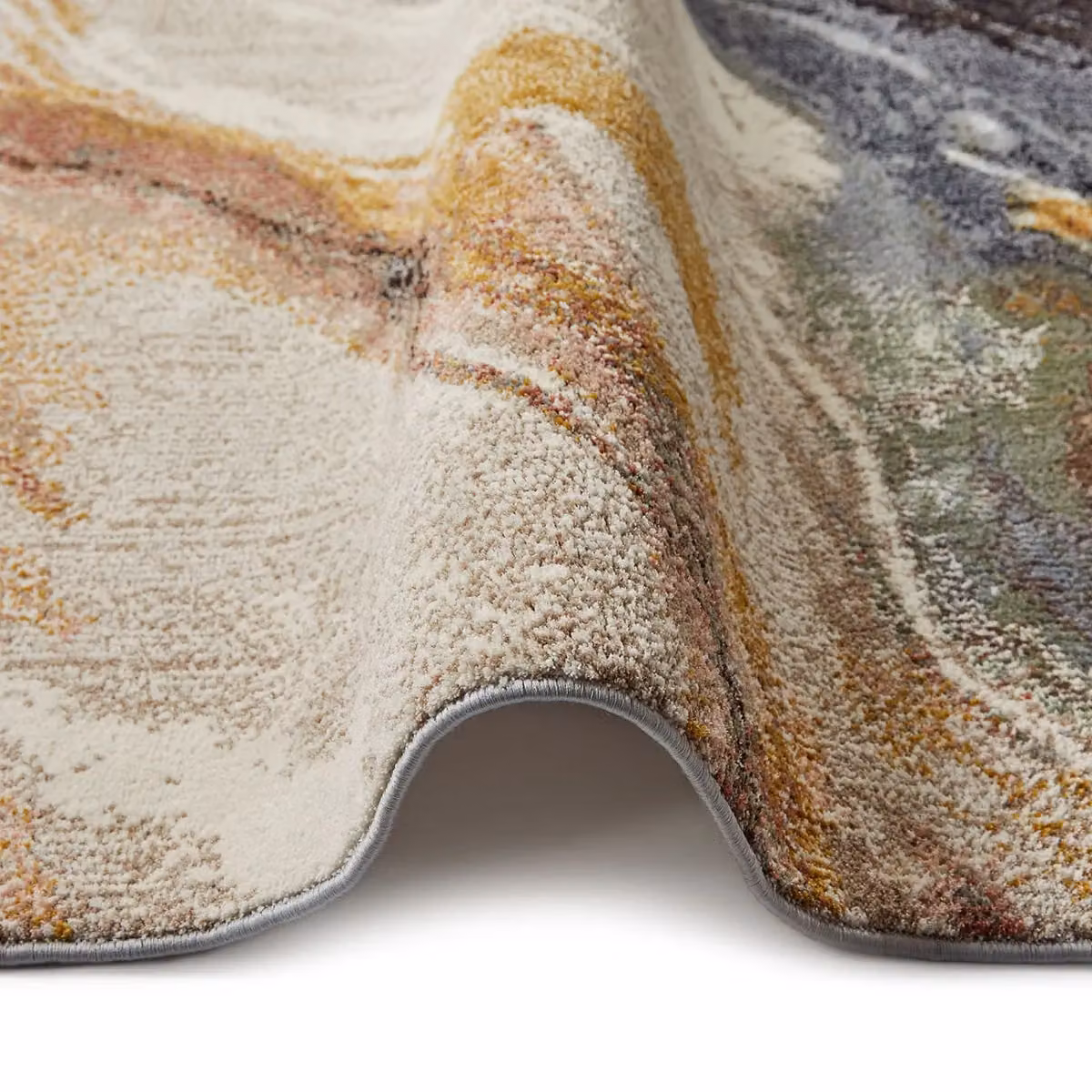 The Rug Shop UK Beige and Multicolour Modern Abstract Polyester and Jute Area Rug, W: 240 cm, D: 330 cm – 4