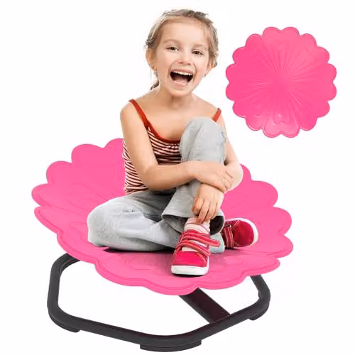 AIYAPLAY Kids Sensory Spinning Swivel Chair in Pink – 1