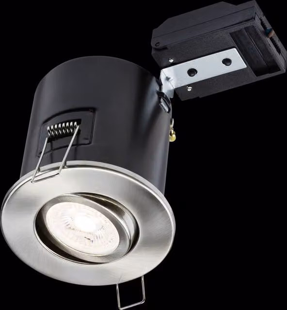 Netlighting Adjustable Dimmable GU10 Recessed Downlight in Grey Chrome – 3