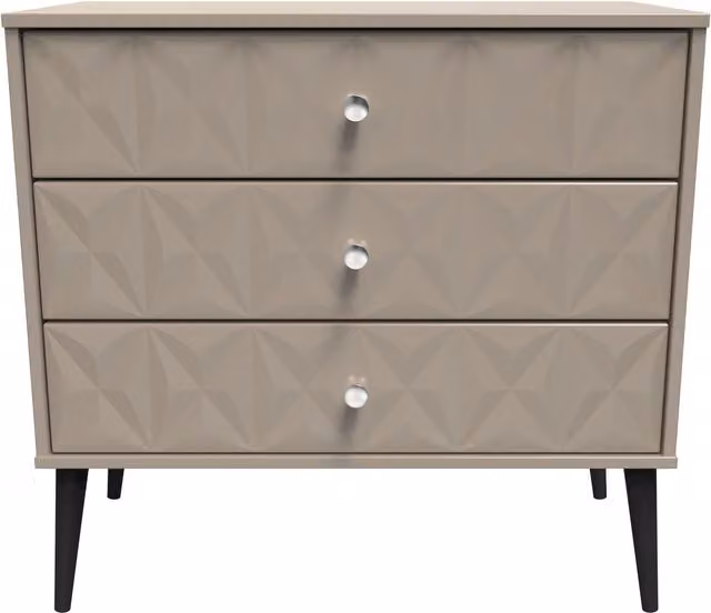 Ready Assembled 2 U Toledo 3 Drawer Chest in Light Brown – 1