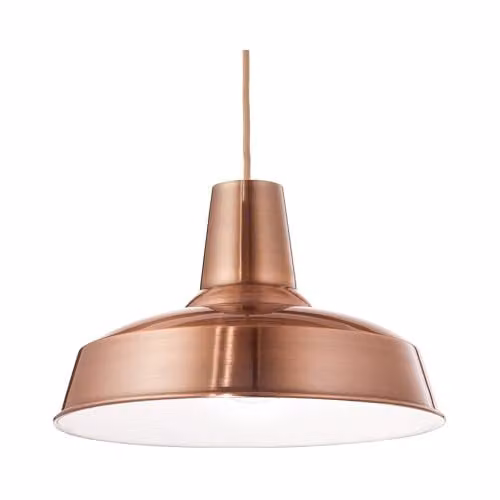 Netlighting Moby Cone Ceiling Pendant Lamp in Copper with E27 Socket and Height Adjustable Design