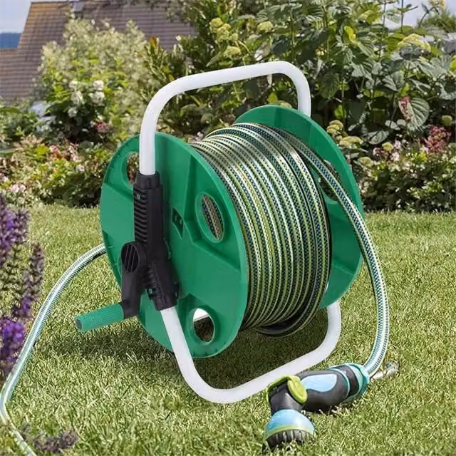 SPETLEK Portable Lightweight Freestanding Hose Reel, 45m, Green