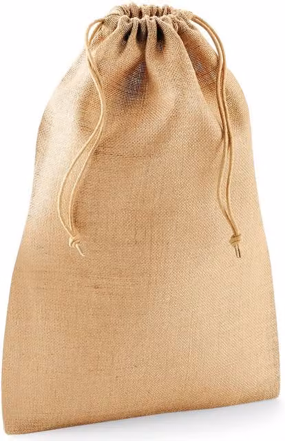 Westford Mill Jute Stuff Bag in Beige/Sand