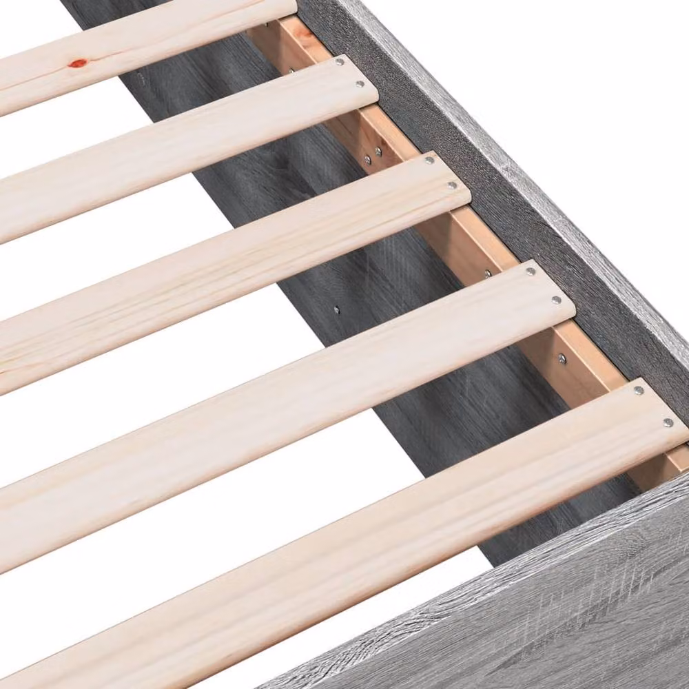 Berkfield Home Grey Sonoma Bed Frame without Mattress W/D/H: 100 x 200 x 45 cm – 3