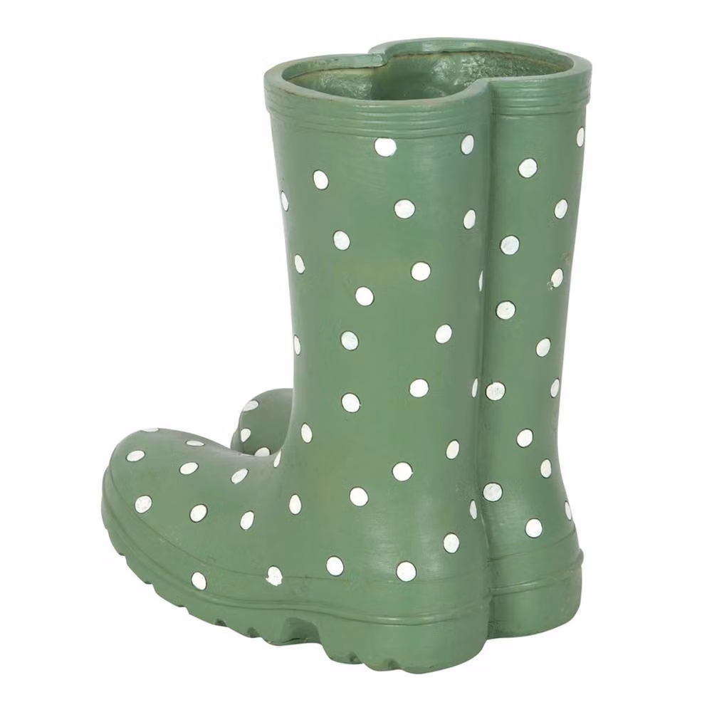 Something Different Wellington Boots Planter in Green – 2