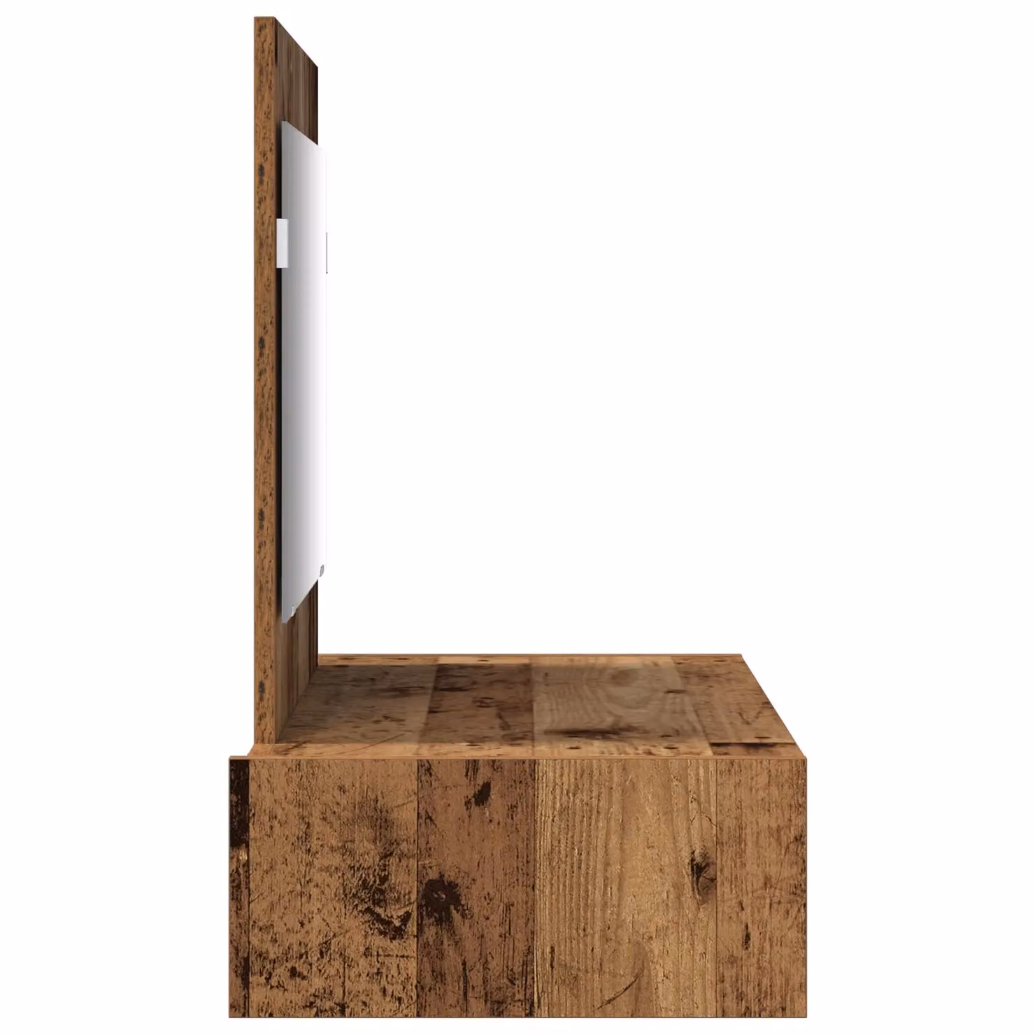 Berkfield Home Wall Hanging Dressing Table in Brown Old Wood, W: 83 cm, D: 40 cm, H: 70 cm – 3