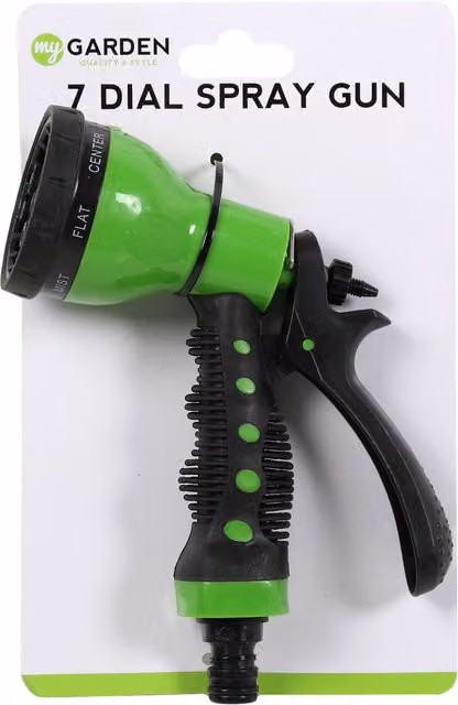 My Garden 7 Dial Spray Gun in Green