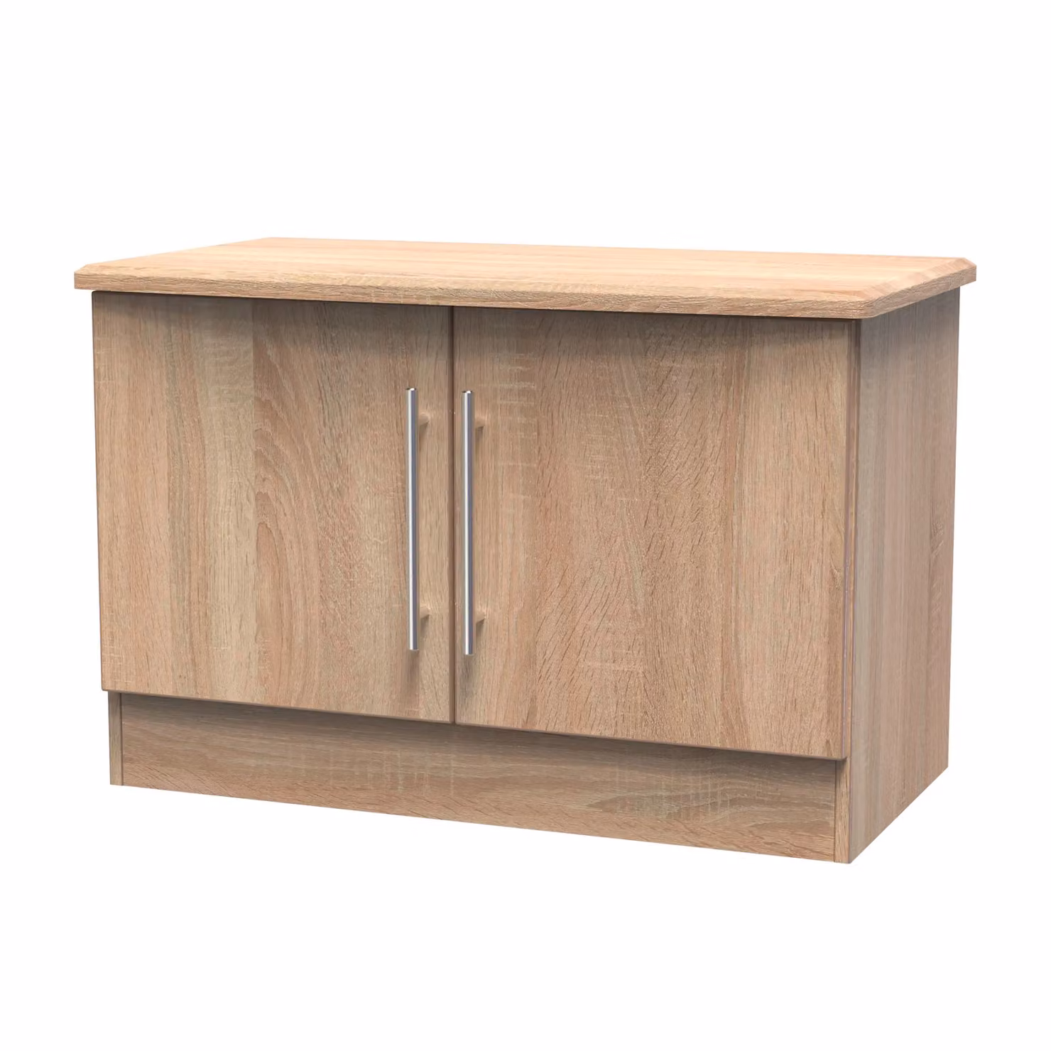 Ready Assembled 2 U Carlton Compact 2 Door TV and Media Unit in Light Oak – 2