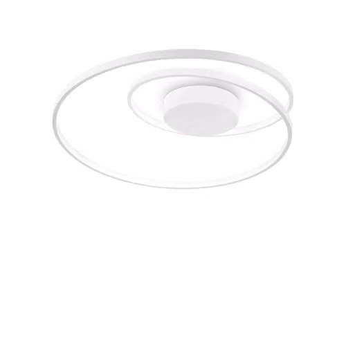 Ideal Lux Oz Integrated LED Semi Flush Ceiling Light, White, 4000K