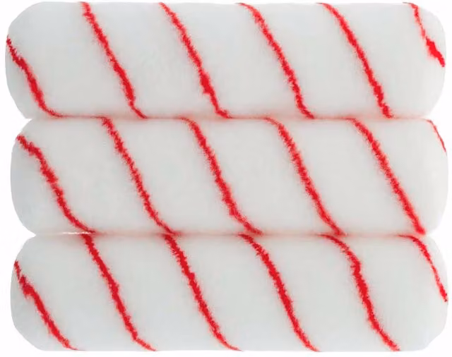 wilko Pack of 3 White Microfibre Roller Sleeves