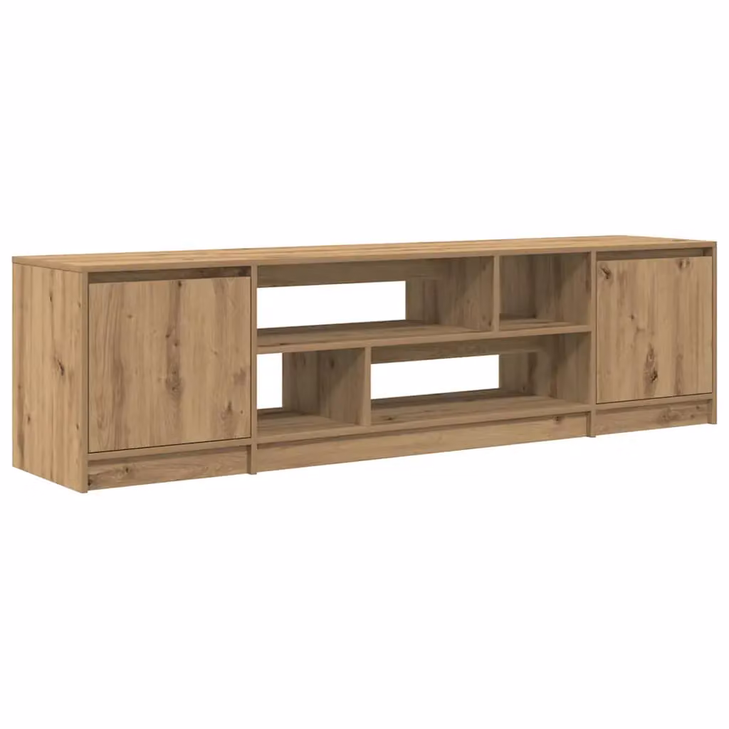 Berkfield Home Artisan Oak TV Cabinet in Brown, W: 188.5 cm, D: 41 cm, H: 50 cm – 2