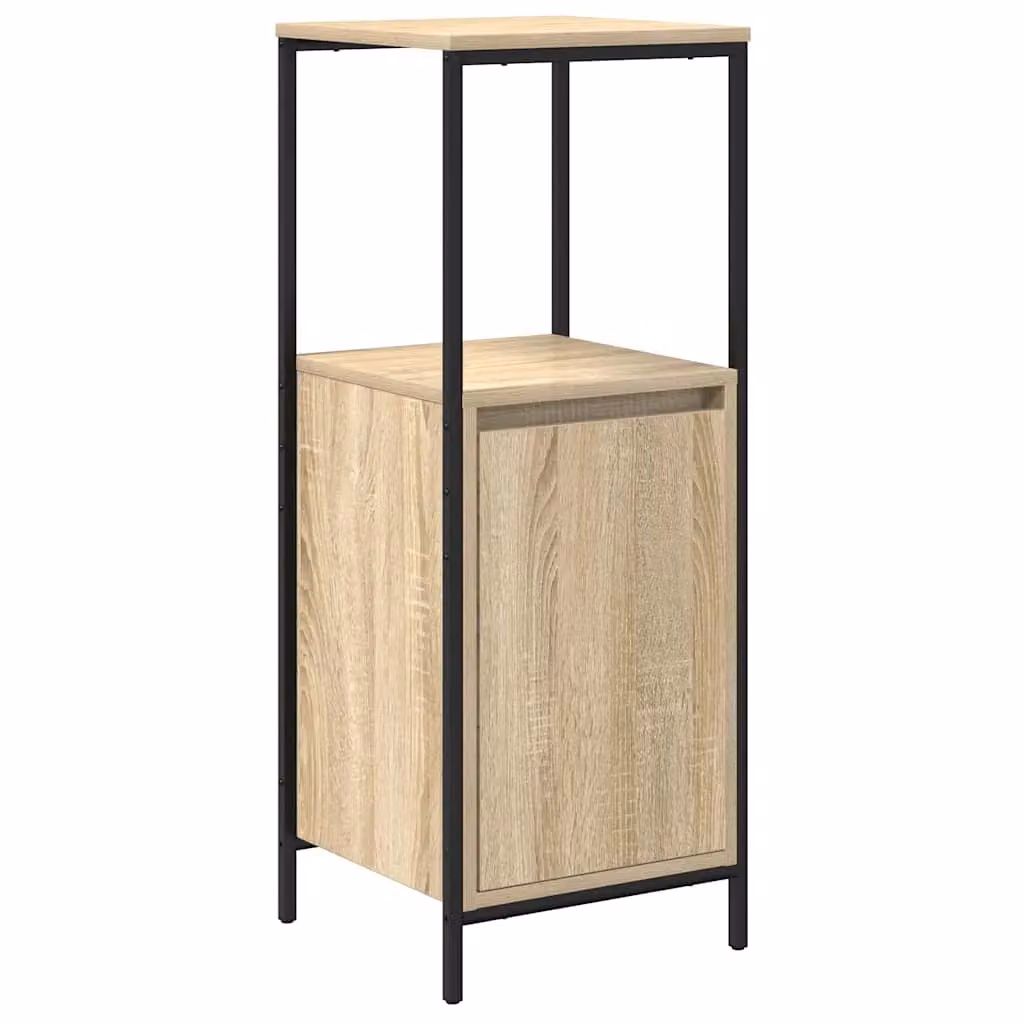 Berkfield Home Bathroom Cabinet with Shelves in Sonoma Oak Brown, W/D/H: 36 x 35 x 95 cm – 2