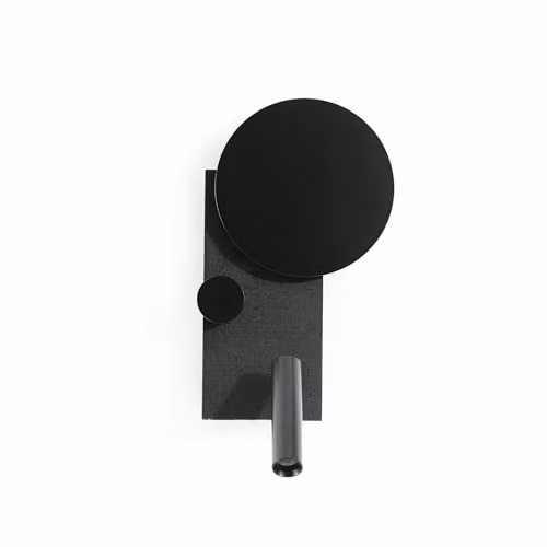 Netlighting Klee Left LED Reading Light in Textured Black with 2700K Warm White Light